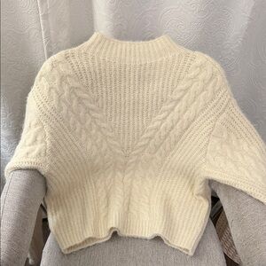 Universal Thread Cream Cable Knit Turtleneck Sweater